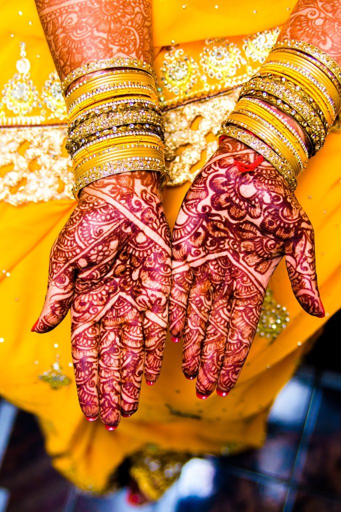 mehendi, bangles, wedding