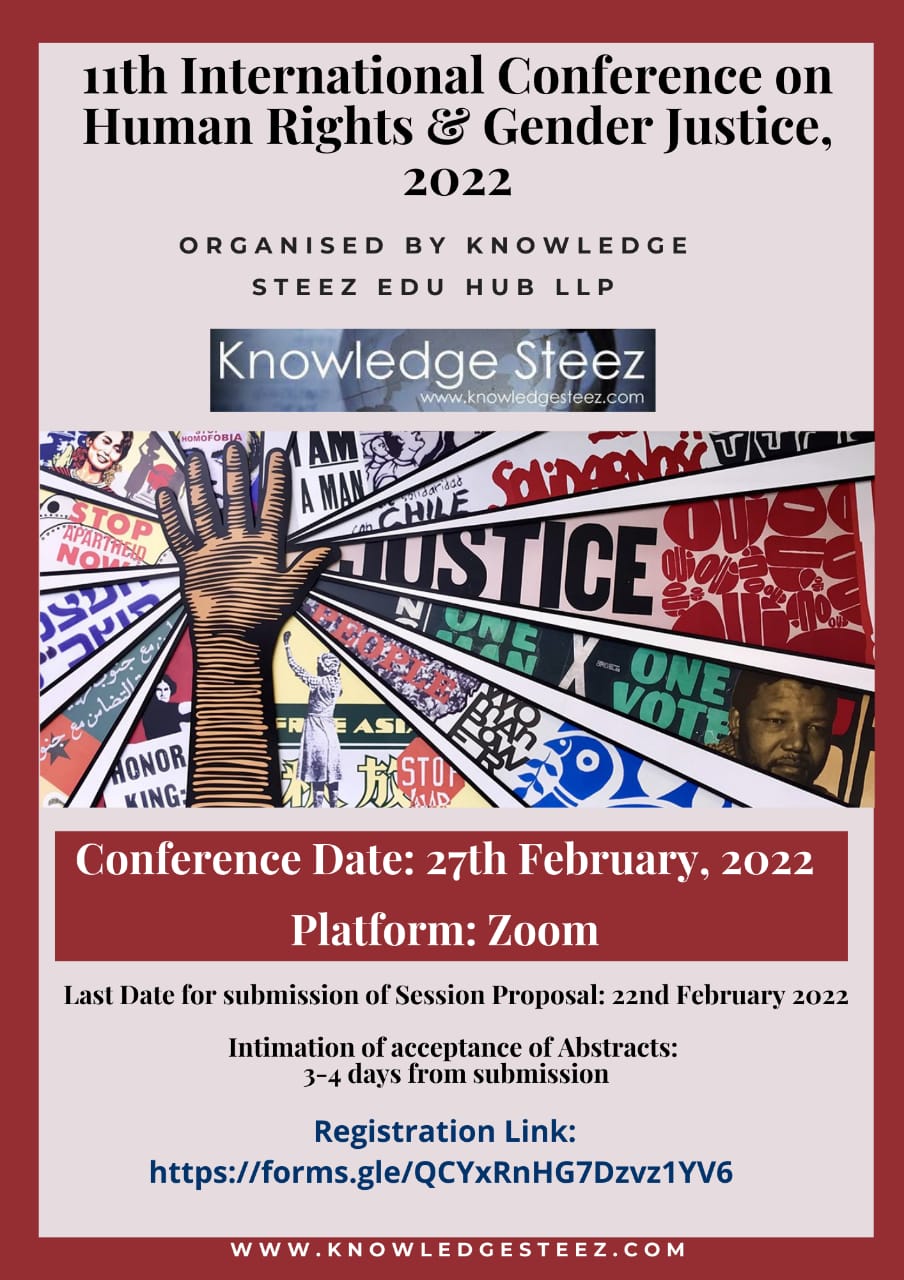 11th International Conference on Human Rights & Gender Justice, 2022
